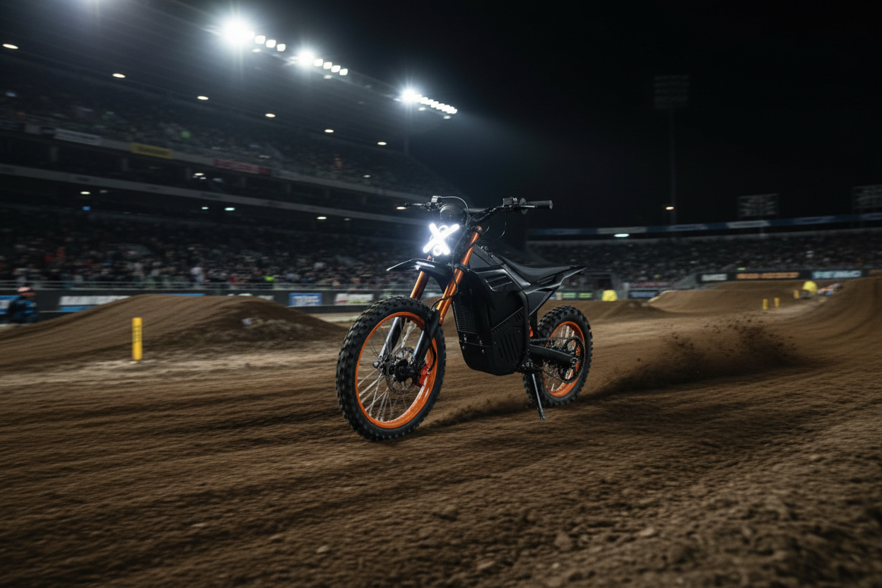 Kyvora Electric Dirt Bike motocross stadium